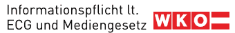Informationspflicht lt. ECG und Mediengesetz – WKO